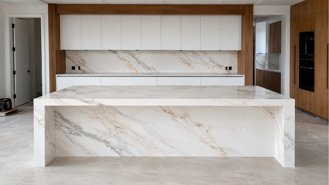 The same kitchen before the slab was applied